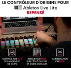 Contrôleur MIDI USB APC40 MKII 40 pads RGB avec 9 faders 8 boutons Ableton Live pour production musicale 1,8 kg