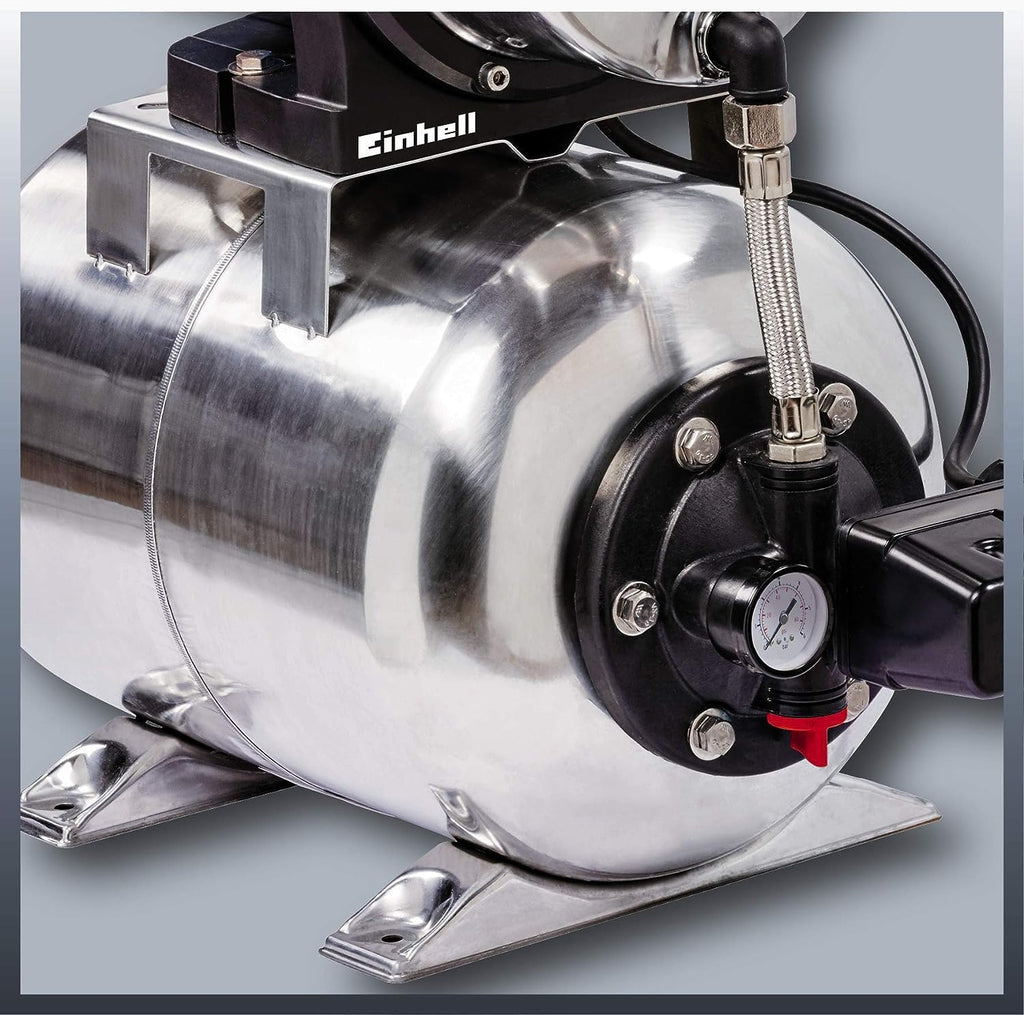 Groupe de surpression GC-WW 1250 NN 1200W débit 5000 l/h pression 5 bar hauteur de refoulement 50 m cuve inox 20 L