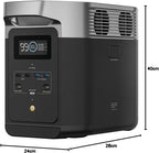 DELTA 2 ZMR330-EU station électrique portable 1 à 3 kWh, batterie LFP, 1800 W, 13 prises