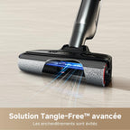 Aspirateur laveur eau et poussière M10 18 kPa portée à plat 180° lavage brosse 75 °C séchage air chaud 5 min