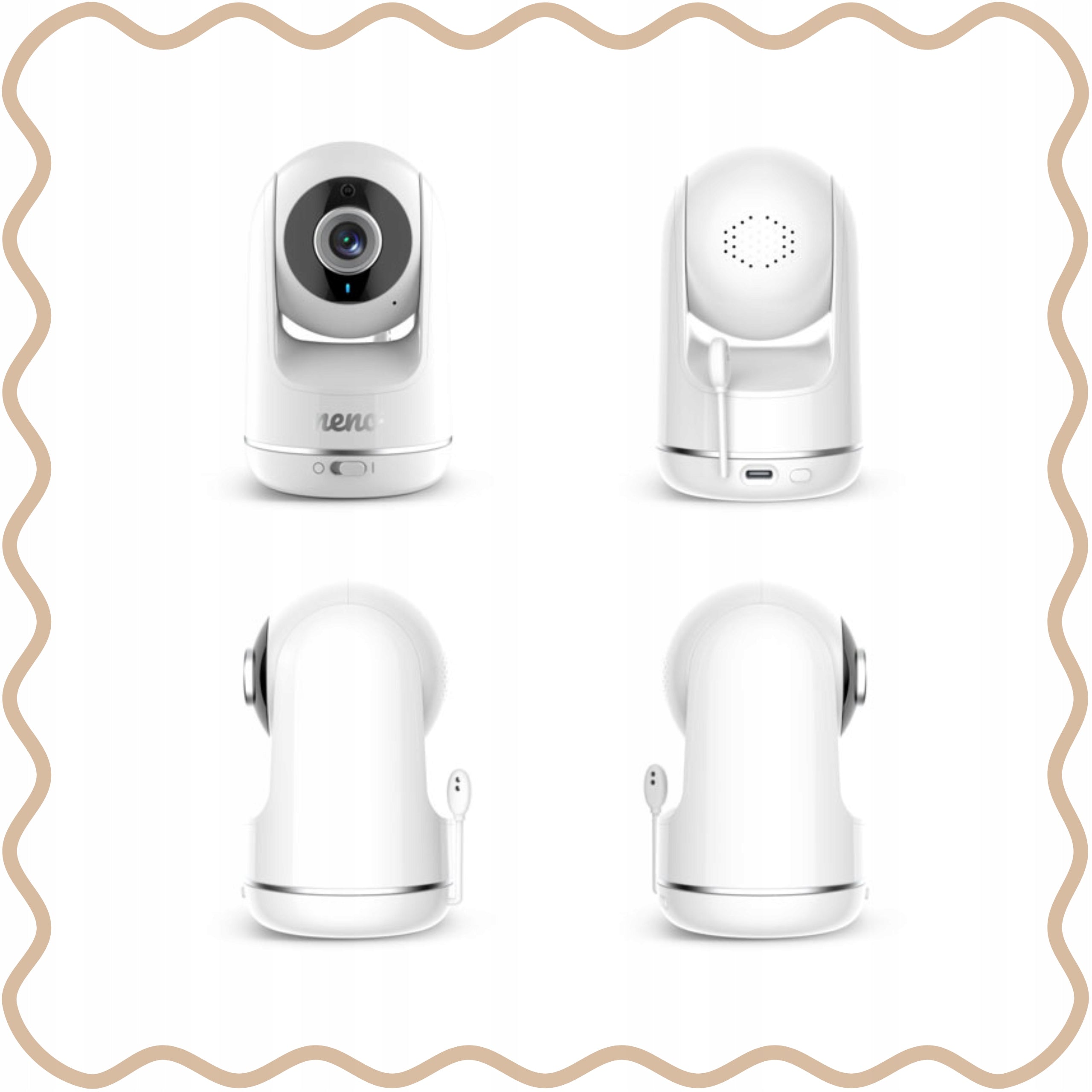 Video Baby Monitor Vista 2.4GHz HD Camera 5 Inch Display Night Vision Two Way Audio Temperature Sensor