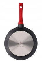 Zestaw Patelni Obsidian 3 Elementy 20 cm 24 cm 28 cm Powłoka Nieprzywierająca Greblon Pełna Indukcja Odlewane Aluminium