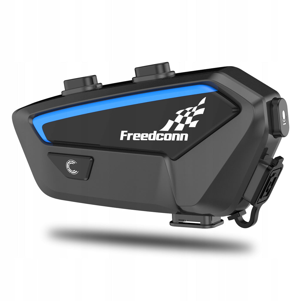 Motocyklowy interkom Bluetooth FX V2 EU zestaw komunikacyjny konferencja 10 osób zasięg 2000 m mikrofony