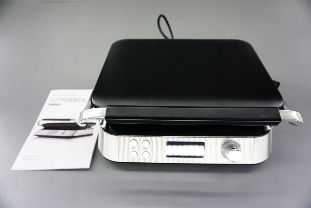 Gofrownica DW900 1600 W z wyświetlaczem LCD regulacją temperatury 5 poziomów i powłoką nieprzywierającą do 2 gofrów