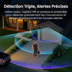 Caméra surveillance 4K T2 Ultra solaire kit 2 caméras 8MP vision nocturne 32 Go local extensible 1 To panorama 360° suivi IA