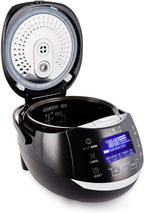 Cuiseur à riz Sakura YUM-EN15 8 tasses 1,5 L logique floue bol céramique 12 fonctions 860 W noir argent