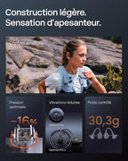 Casque conduction osseuse OpenRun Pro 2 Bluetooth 5.3 oreille ouverte IP55 autonomie 12 h charge rapide USB-C noir