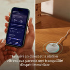 Moniteur bébé intelligent Dream Sock suivi pouls oxygène temps réel capteur optique Bluetooth WiFi autonomie 16 h mint