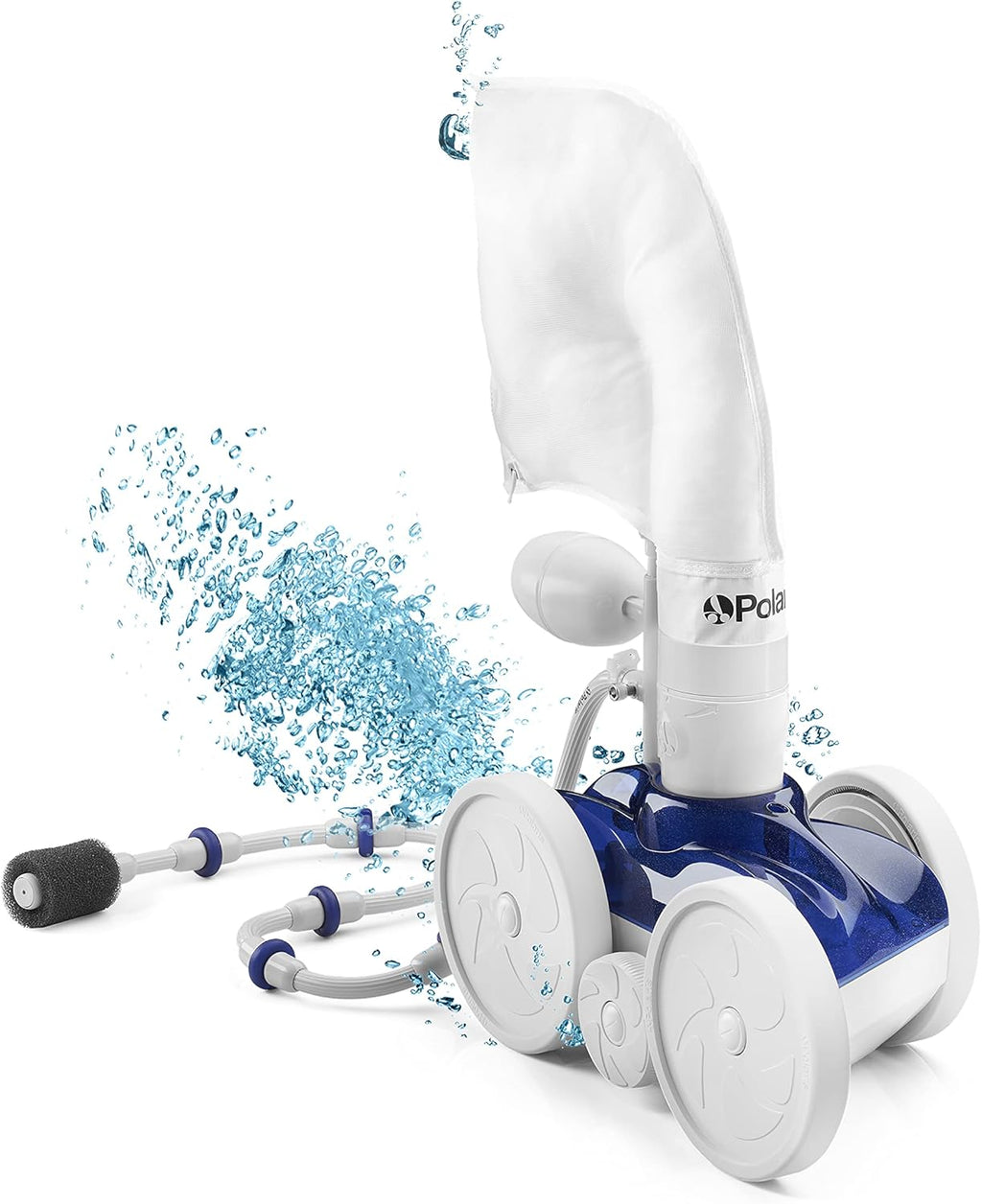 Nettoyeur de piscine à pression Polaris P280 Vac-Sweep tuyau 9,6 m déplacements multidirectionnels pour piscine enterrée blanc