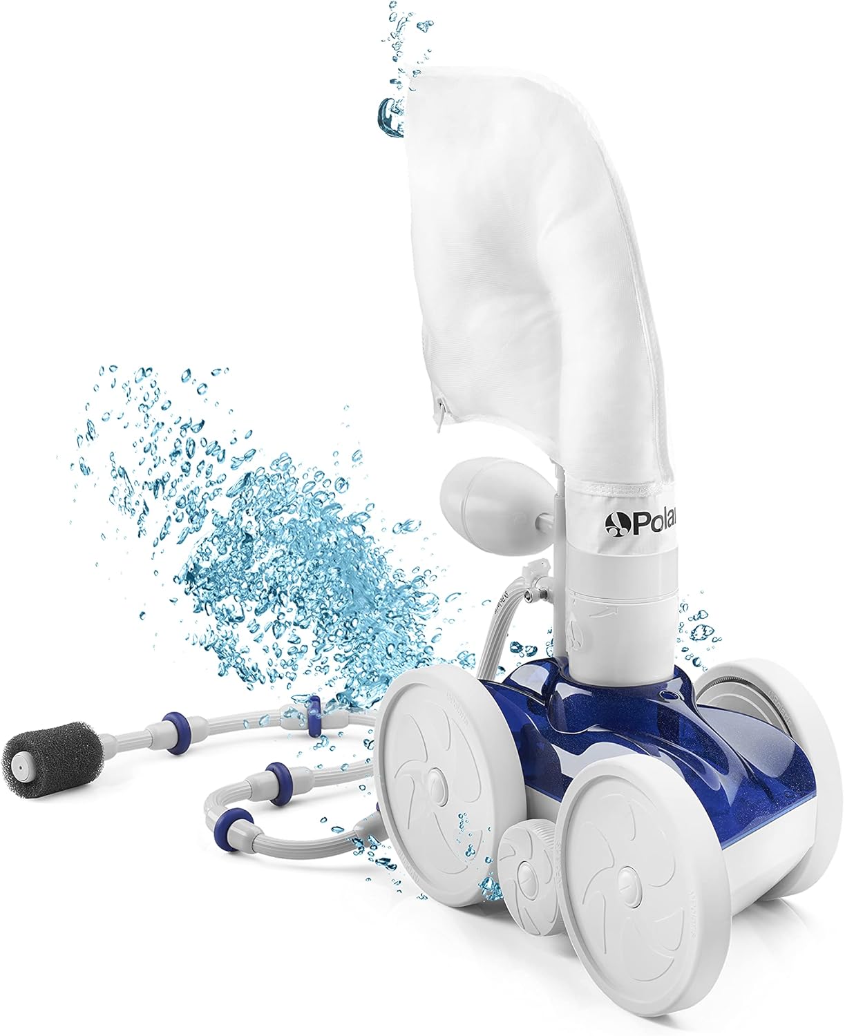 Nettoyeur de piscine à pression Polaris P280 Vac-Sweep tuyau 9,6 m déplacements multidirectionnels pour piscine enterrée blanc