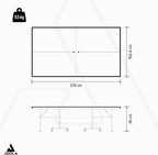 Table tennis intérieur Inside pliable montage rapide filet inclus 274 x 1525 x 76 cm