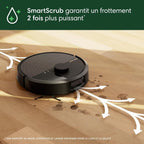 Robot aspirateur Roomba Plus 505 Combo autolavage séchage air chaud IA LiDAR autovidage 75 jours noir