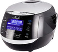 Cuiseur à riz Sakura YUM-EN15 8 tasses 1,5 L logique floue bol céramique 12 fonctions 860 W noir argent