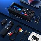 Convertisseur VHS vers numérique VD10 RCA vers HDMI 1080P avec écran 3 pouces compatible VHS Hi8 Mini DV