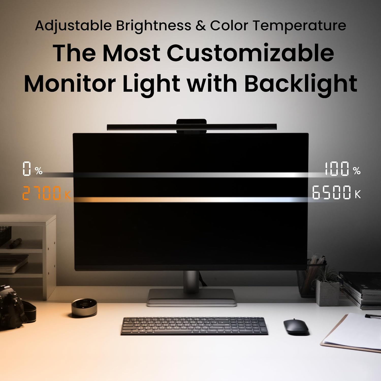 Lampe LED pour écran PC ScreenBar Halo 2 télécommande sans fil 2700K 6500K alimentation USB