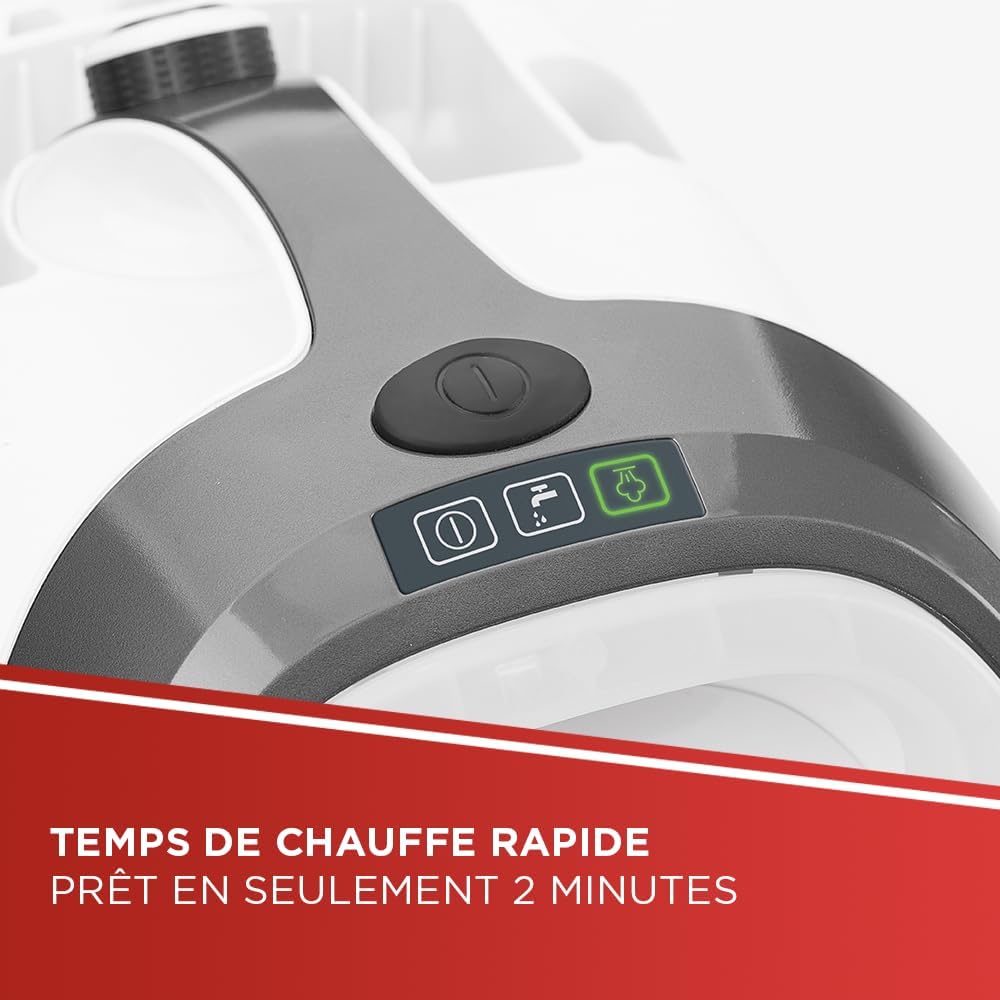 Nettoyeur vapeur Smart 120 1500 W chaudière 4 bars réservoir 2 L chauffe 2 min avec 14 accessoires