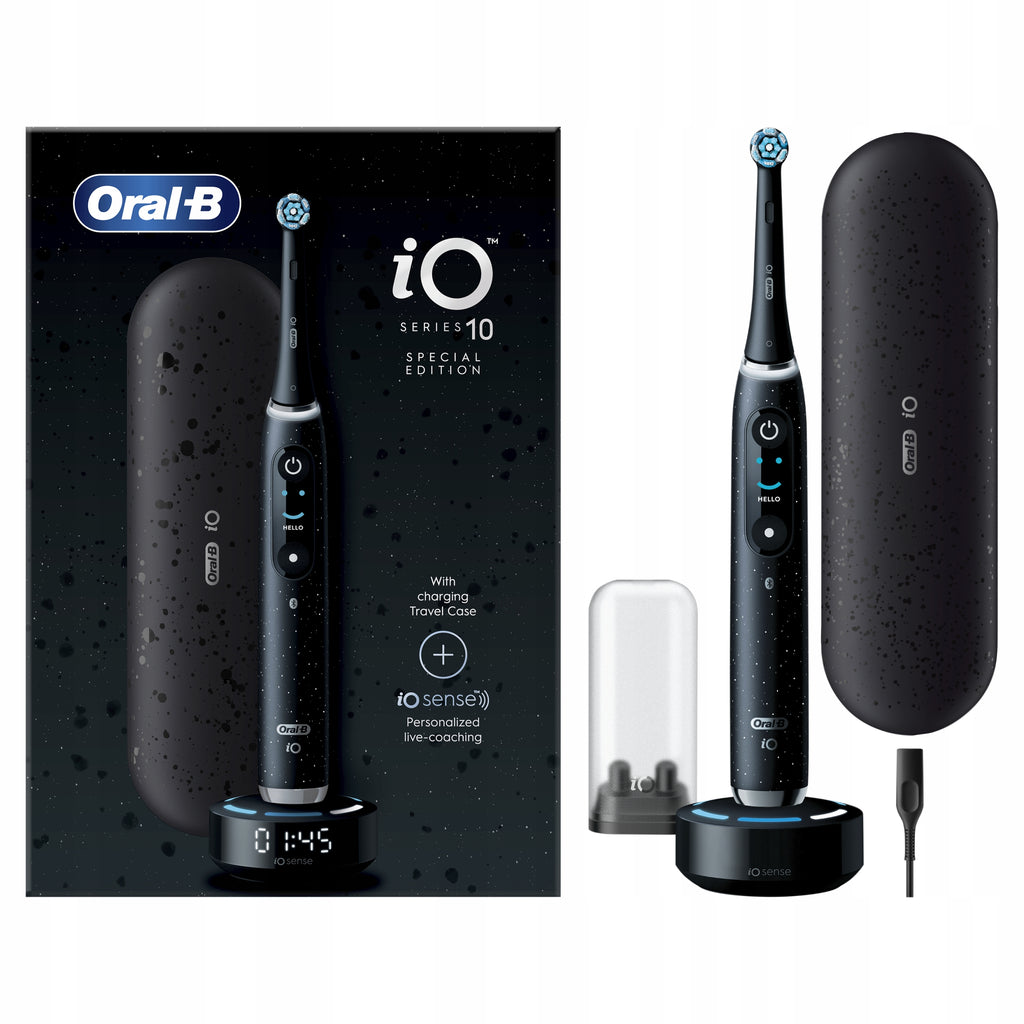 Szczoteczka elektryczna iO 10 akumulatorowa czarna z etui podróżnym i końcówką