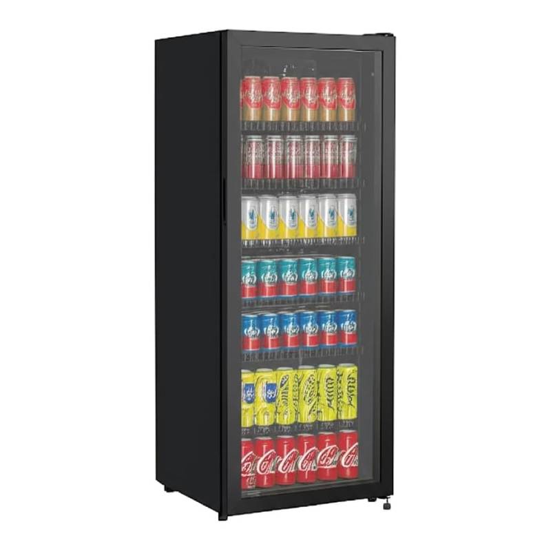 Réfrigérateur à boissons professionnel GSC4240B 237 L porte vitrée avec serrure 6 étagères réglables 110 W noir