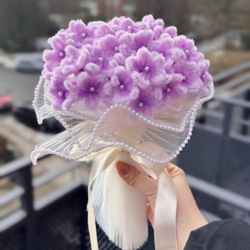 Blumenstrauß aus Pfeifenreinigern – Vergissmeinnicht – Handgefertigt