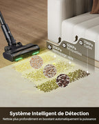 Aspirateur balai sans fil P20 680 W 70 KPa autonomie 70 min aspirateur laveur pliable HEPA brosse anti-enmêlement