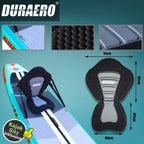 Planche de paddle gonflable 330 x 76 x 15 cm convertible kayak siège pagaie double réglable support GoPro 3 ailerons accessoires charge 150 kg