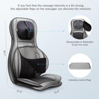 Siège massant Shiatsu dos cou pétrissage 2D 3D chaleur compresse réglable massage complet corps