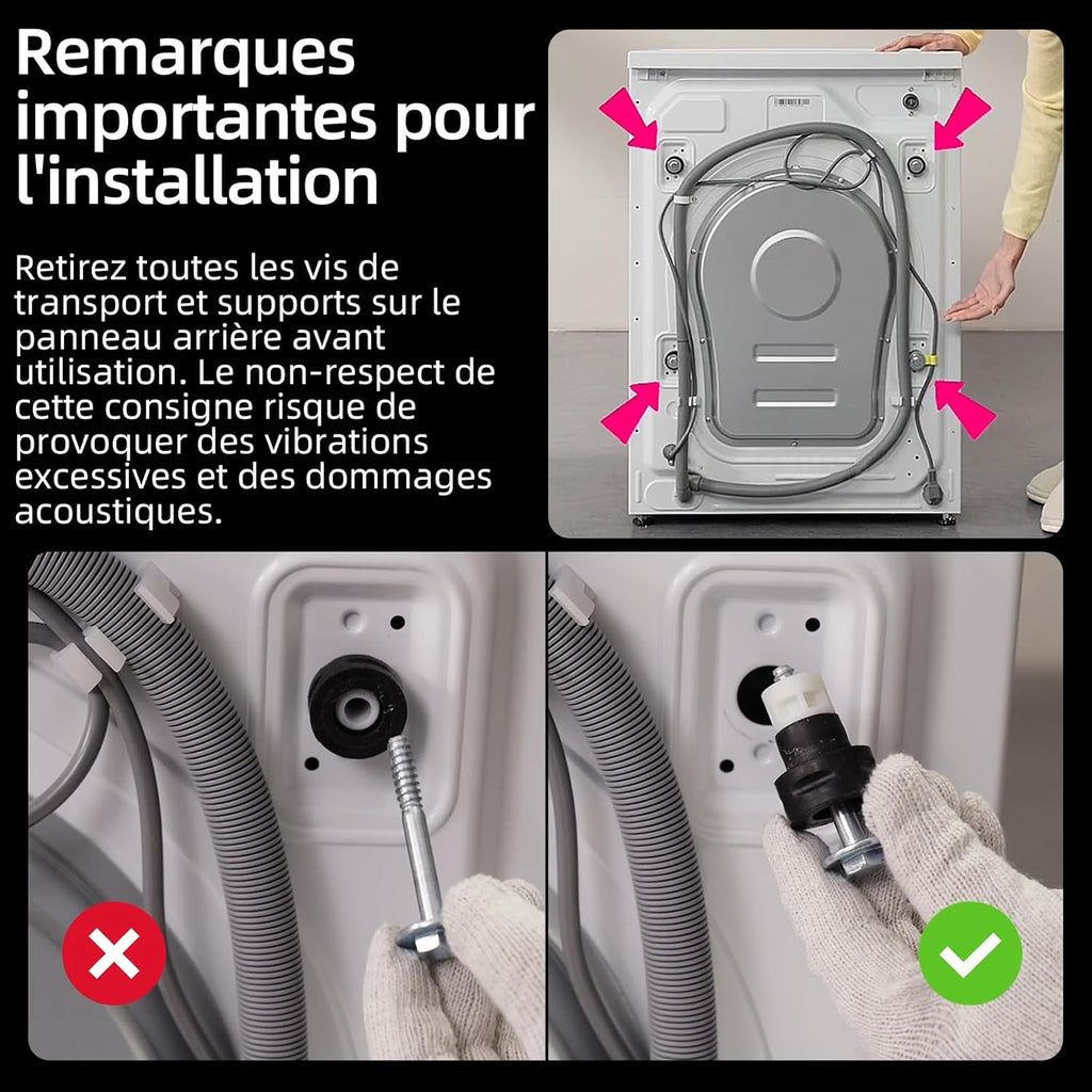 Lave linge hublot 7 kg classe A moteur 1200 rpm lavage vapeur rapide 15 programmes gris