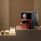 Machine à café superautomatique Cremmaet Cube 1350 W 19 bars moulin intégré 5 moutures réservoir 1,1 L rouge