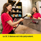 Nettoyeur vapeur SC 3 Deluxe 1900 W pression 3,5 bar réservoir 1 L chauffe 30 s surface 75 m²