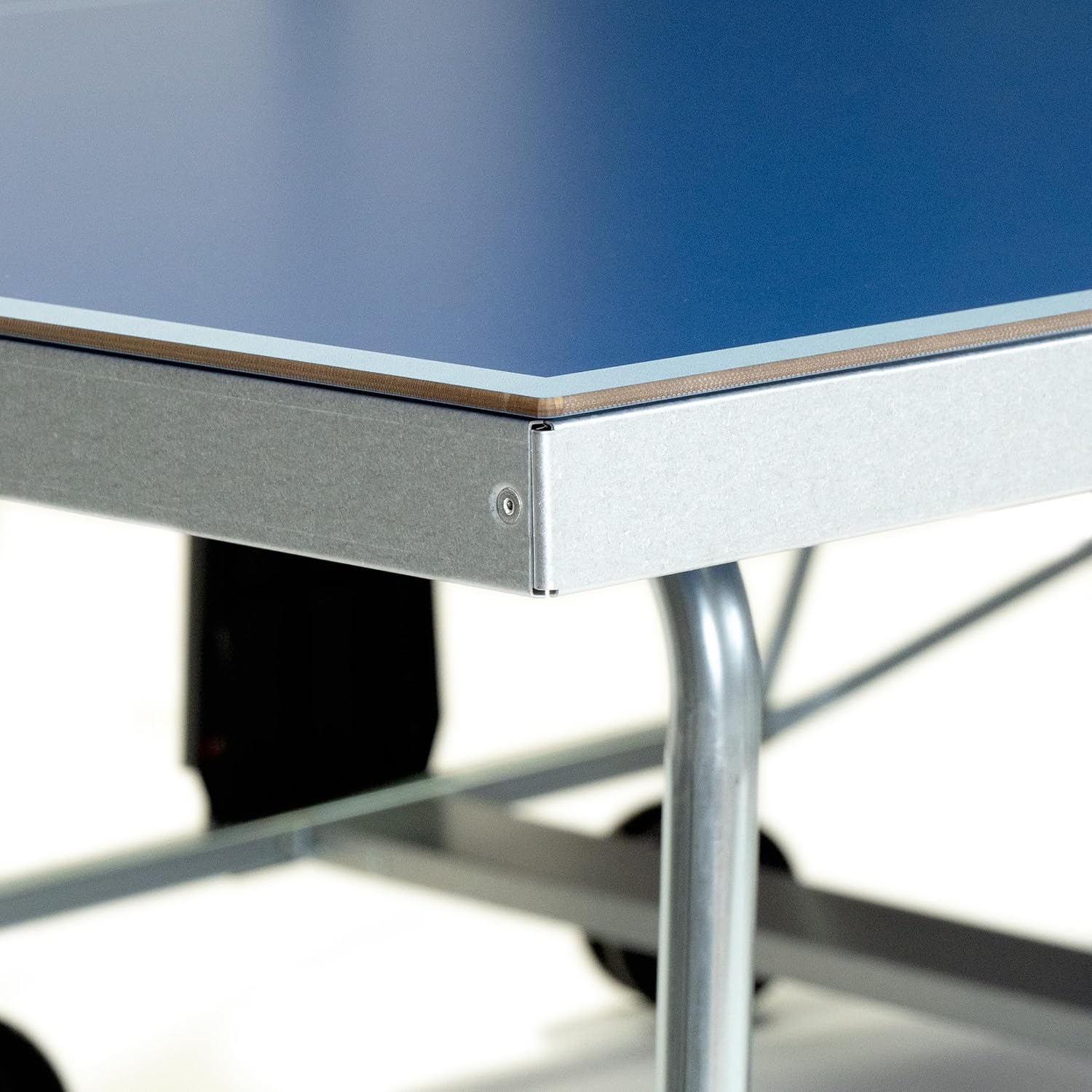 Table de ping-pong extérieure pliable 274 x 167 cm avec filet système de verrouillage acier 4 joueurs