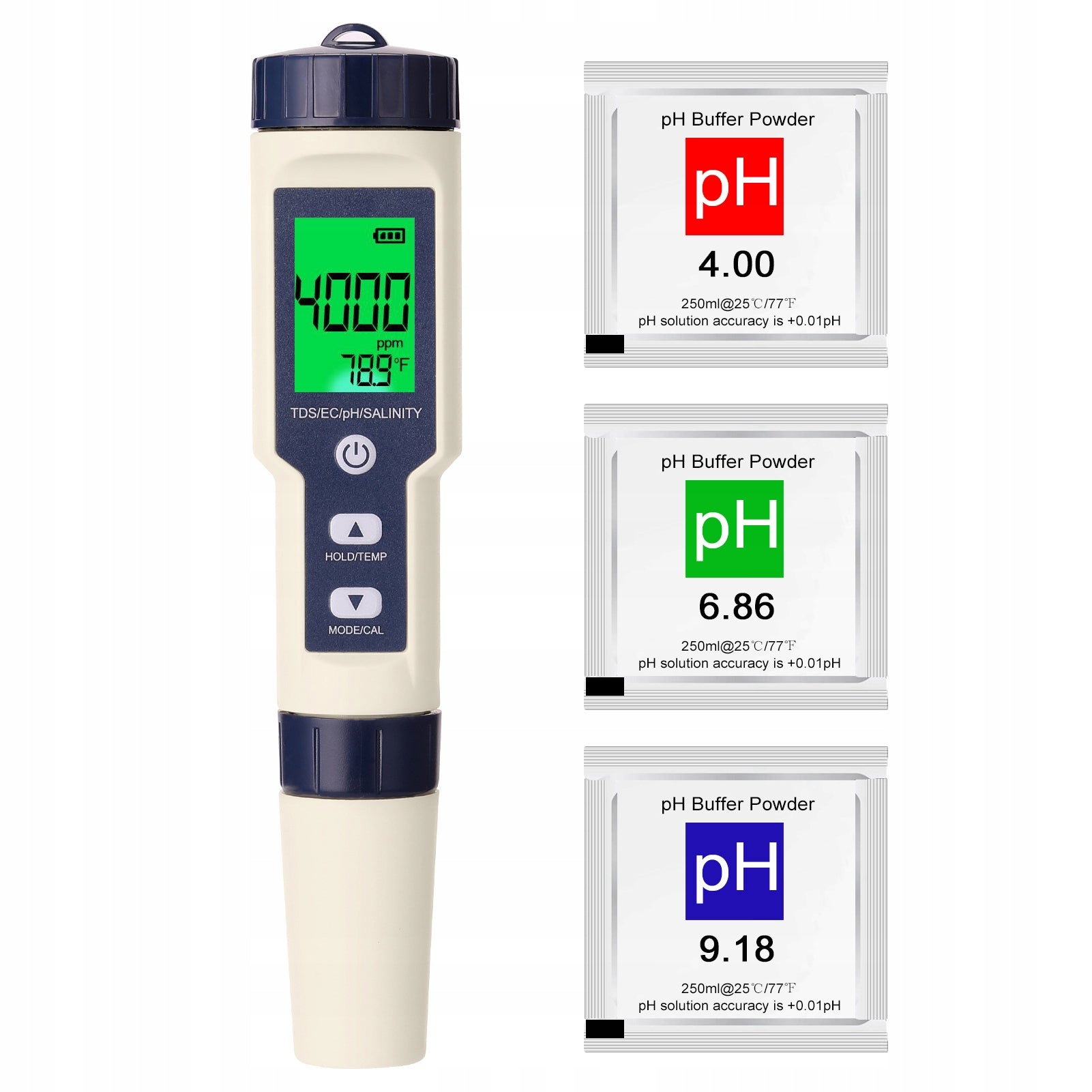 Tester jakości wody pH TDS TEMP przenośny miernik cyfrowy IP67 zakres pomiaru pH 0-14 TDS 0-10000 ppm