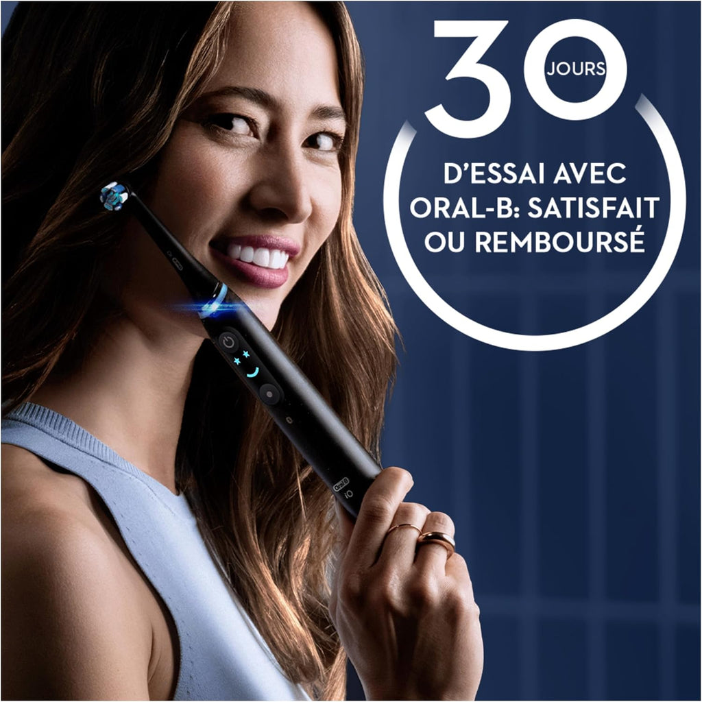 Brosse à dents électrique iO 9 7 modes capteur de pression écran couleur charge rapide avec étui