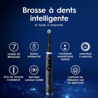 Brosse à dents électrique iO 9 7 modes capteur de pression écran couleur charge rapide avec étui