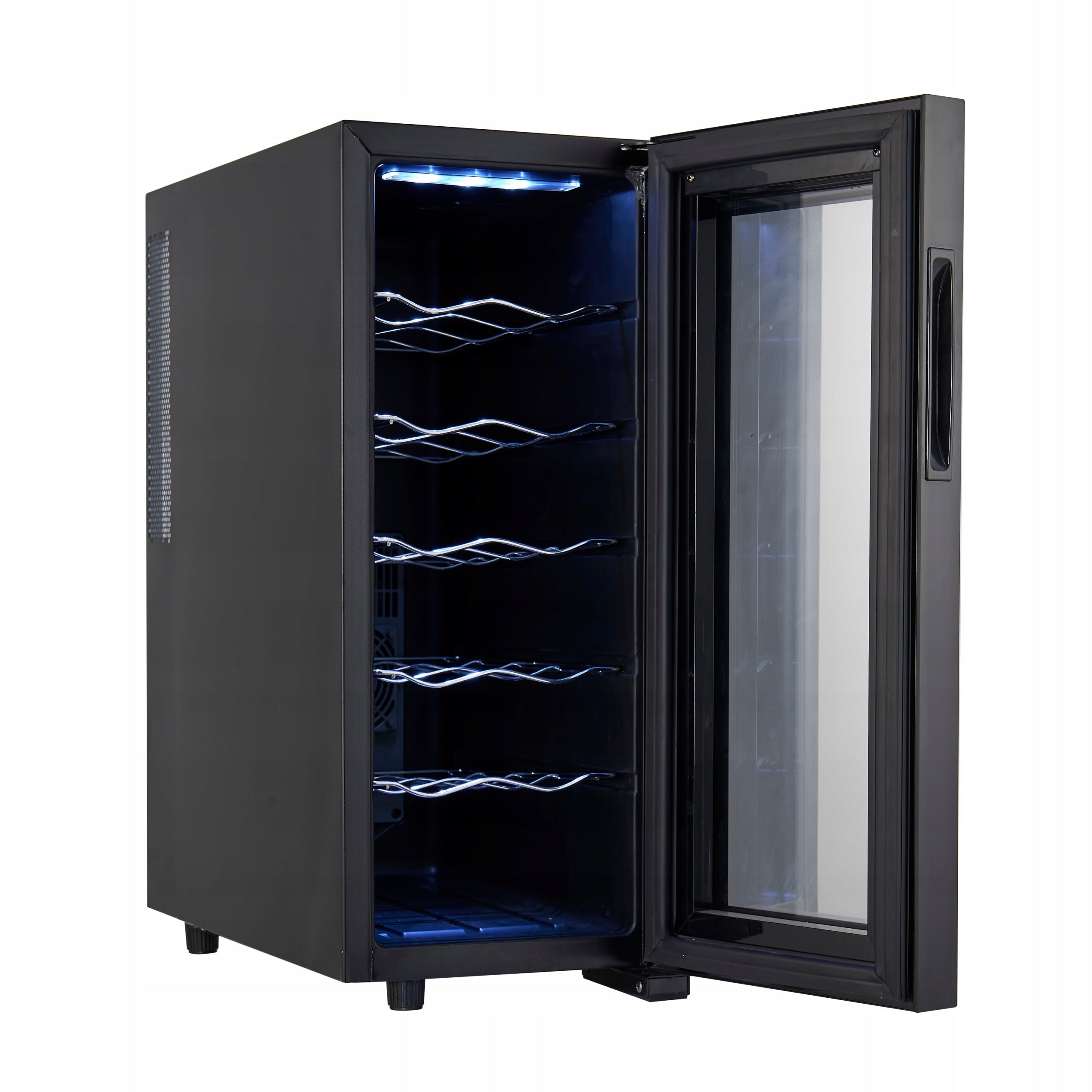 Spiżarka do Napojów 8083, Elegancka i Cicha Lodówka, 33L Pojemność, 12 Butelek, Idealna do Domu