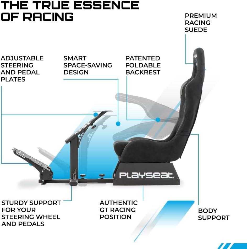 Siège simulation sport automobile Evolution Alcantara compatible volants pédaliers