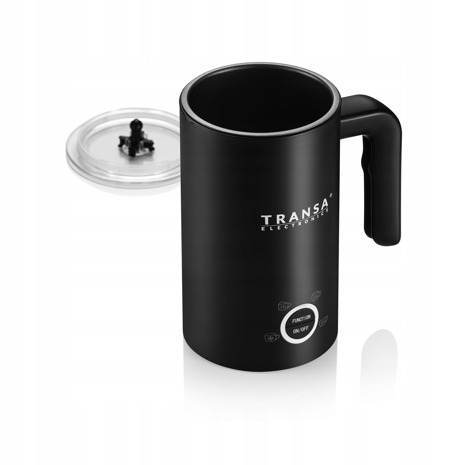 2 sztuki elektryczny spieniacz do mleka stal nierdzewna, model Milkyblack, idealny do kawy cappuccino i latte