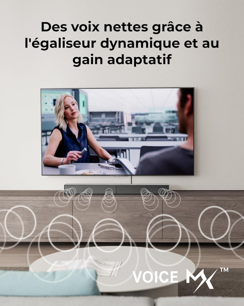 Barre de son 5.1 Poseidon M60 Boom 340 W Dolby Atmos HDMI eARC Bluetooth 5.4 caisson de basses filaire noir