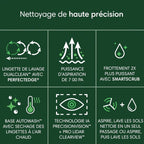 Robot aspirateur Roomba Plus 505 Combo autolavage séchage air chaud IA LiDAR autovidage 75 jours noir