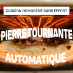 Four à pizza électrique extérieur Pizza Pronto JM600TE0 2600 W pierre rotative automatique 30 cm température jusqu’à 400°C avec pelle à pizza