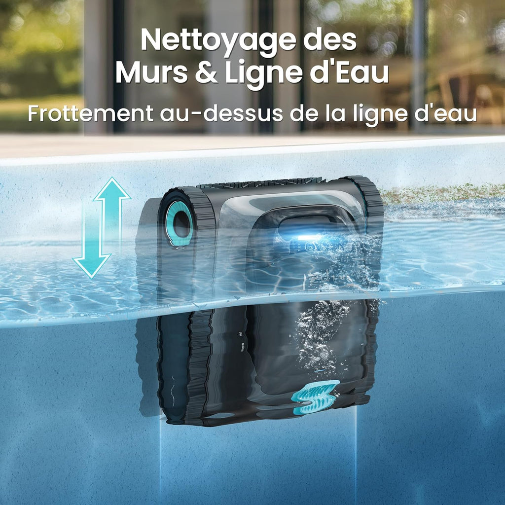 Robot piscine Scuba S1 nettoyage sol parois ligne eau 240 min filtration fine navigation intelligente app