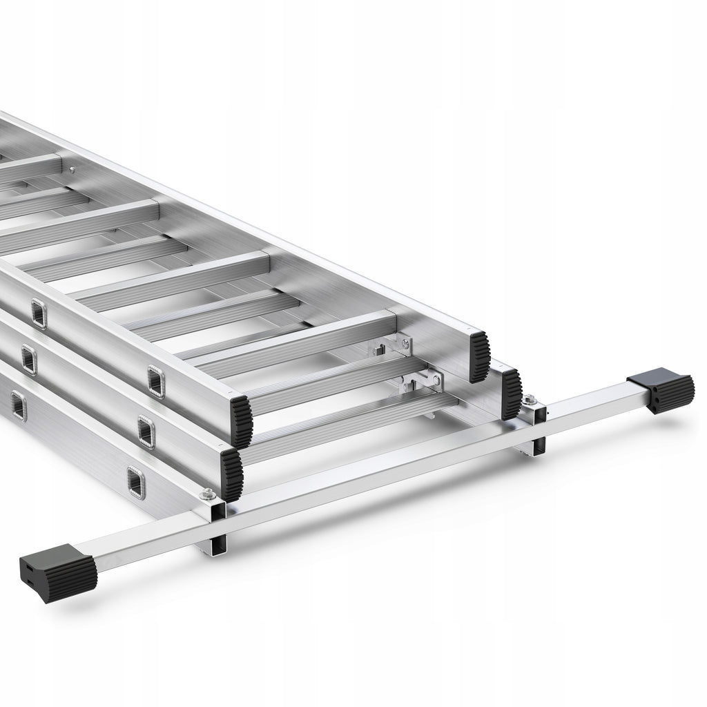 Drabina aluminiowa wielofunkcyjna 3x11 szczebli 6,55 m składana uniwersalna EN131 obciążenie 150 kg