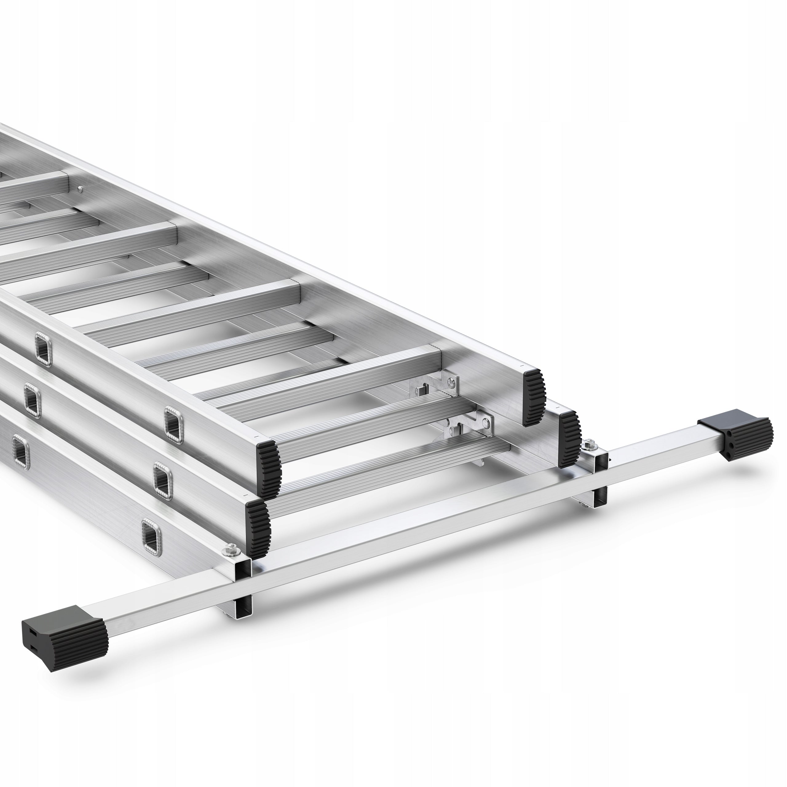 Drabina aluminiowa wielofunkcyjna 3x11 szczebli 6,55 m składana uniwersalna EN131 obciążenie 150 kg