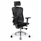 Fotel biurowy ergonomiczny obrotowy V-Basic 950 czarny z regulowanym zagłówkiem i podłokietnikami