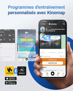 Vélo d’appartement pliable 4 en 1 MERACH résistance magnétique 16 niveaux écran LCD pouls app selle confortable bleu