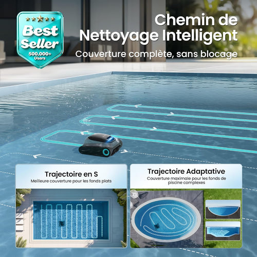 AIPER Robot piscine Scuba S1 nettoyage sol parois ligne eau 240 min filtration fine navigation intelligente app