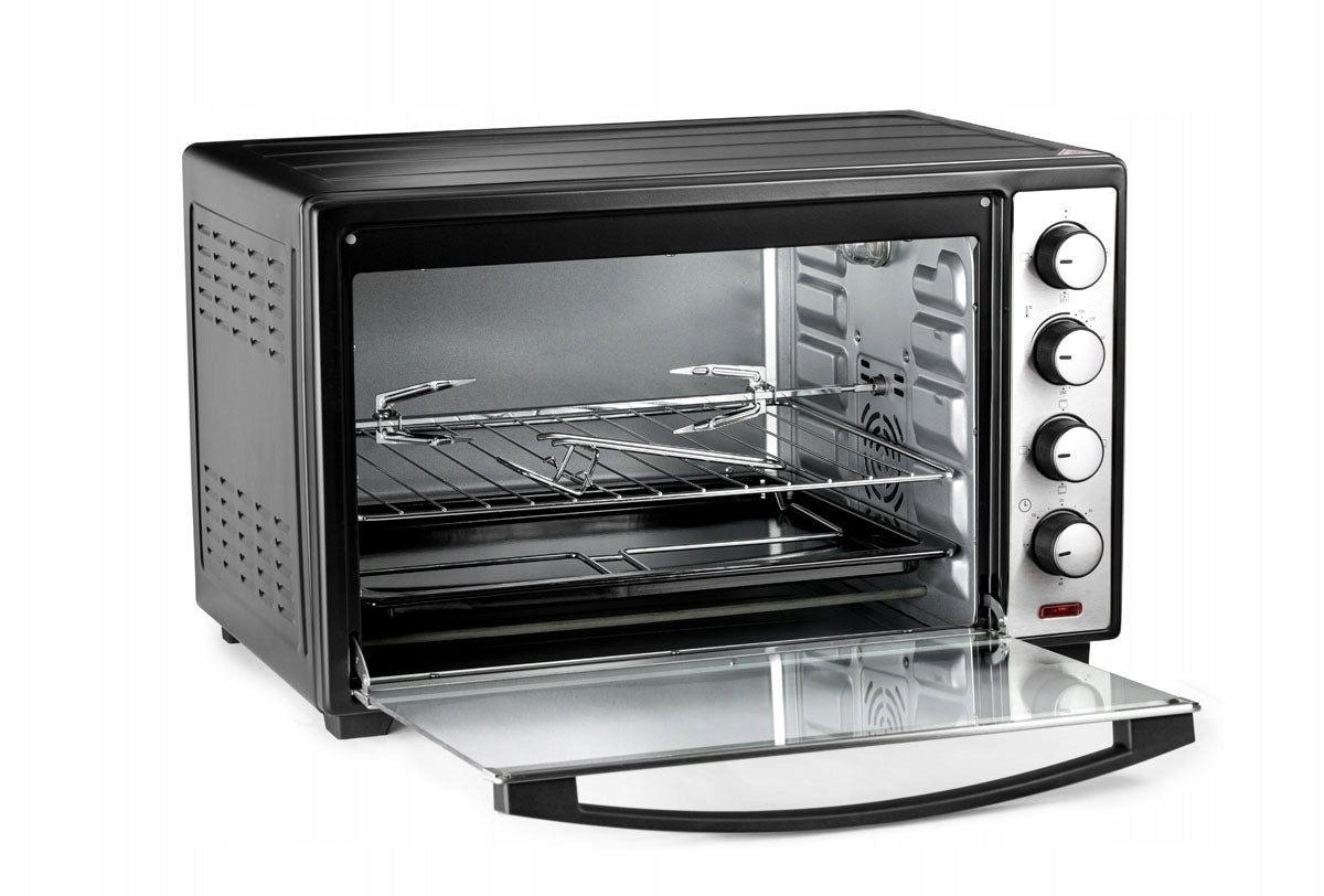 Mini piekarnik elektryczny Supermax X-3000-W 48 l 2000 W z termoobiegiem grillem rożnem i minutnikiem