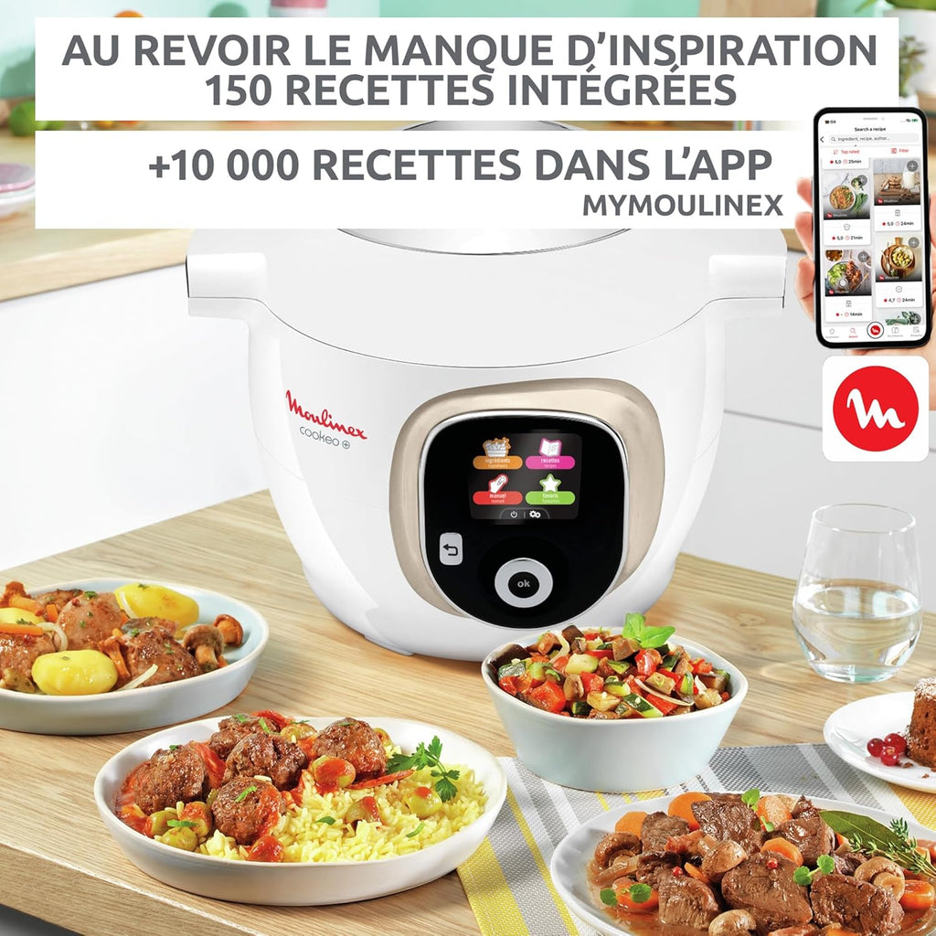 Multicuiseur intelligent Cookeo CE85CA10 6 L 1600 W 150 recettes intégrées 6 modes de cuisson