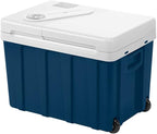Glacière électrique portable MQ40W 39 L 12 V et 230 V thermoélectrique avec roues refroidissement 18 °C bleu