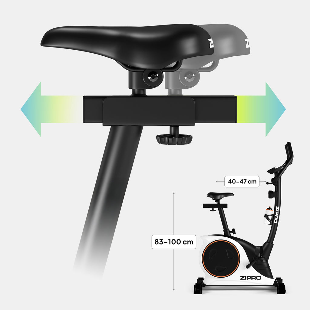 Rower stacjonarny magnetyczny Nitro RS pionowy z regulacją oporu wyświetlaczem LCD obciążenie 150 kg