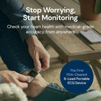 Moniteur ECG personnel KardiaMobile 6L 6 dérivations smartphone détection fibrillation auriculaire 30 s autonomie 200 h